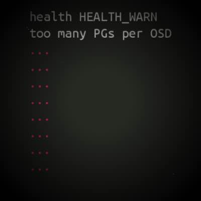 Ceph is complaining: too many PGs