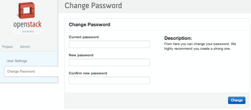 Horizon Change Password